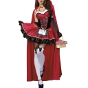 Hot Halloween Clothing Cape Cosplay Dress Red