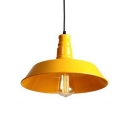 Fresh Yellow Finished 1 Light Indoor Warehouse Barn Pendant Lamp