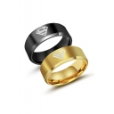 Unisex Constellation Titanium Steel Brief Ring