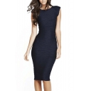 Women's Casual Boat neck Slim Bodycon Business Party Work Pencil Dress