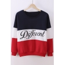 Cute Hoodies Sweater Pullover Letters Diffferent Printed Mix Color