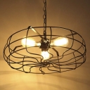 Industrial Chandelier Ceiling Fan Light Kits with 18