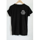 KANYE ATTITUDE WITH DRAKE FEELINGS Letter Printed in Chest Short Sleeve Tee Top