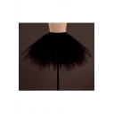 Women's Tutu Tulle Mini A-Line Petticoat Prom Party Skirt
