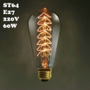 Exclusive 40W ST64 220V  E27  Edison Bulb