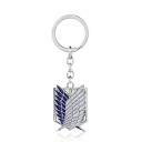 New Arrival Color Block Wing Design Chic Key Ring
