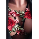 New Arrival Sexy Hollow Out Retro Floral Embroidered Hot Fashion Bralet