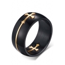 New Arrival Detachable Crucifix Titanium Steel Ring