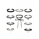 Economical Various Shaped 10 Pendant Necklaces Set