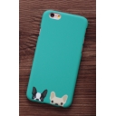 New Fashion Couple Dogs Printed Frosted Mobile Phone Case for iPhone