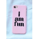 New Fashion Letter Printed Frosted iPhone Case for Couple