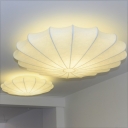 Silk Flower Ceiling Light, 3 Lights 34''