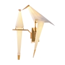Double Paper Cranes Wall Sconce