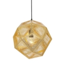 Etched Pendant Light Gold/Silver