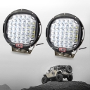 9 Inch Round LED Work Light 96W Cree LED 30 Degee Spot Beam For Off Road 4x4 Jeep Truck ATV SUV Pickup Boat, 2 Pcs