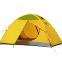 1-Person Backpacking 3-Season Double Layer Water-Proof Dome Tent (Yellow)