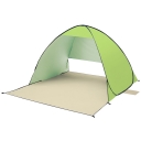 Pop Up Tent 2 Persons 3 Season Sunshade Shelter Green Coating UV Protection