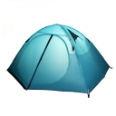 Ultralight Outdoors Water Proof 3-Person 20D Nylob Double-sided Silicone 3- Season Camping Backpacking Dome Tent, Blue