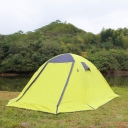 Outdoors Family Camping 4-Person 3-Season Backpacking Dome Tent in Green