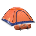 2-Person Camping Moth-Proof 3-Season Backpack Dome Tent (Orange)