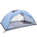 Lightweight Moth Proof 2-Person Double Layer 3-Season Dome Tent with Carry Bag (Blue）