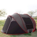 Outdoors 4-Person Instant Self Pop up 3-Season Beach Fishing Family Camping Tent (Grey)
