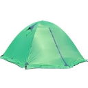 Aluminum Pole Double Layer Windproof 4-Season 3-Person Dome Tent for Winter Camping, Green