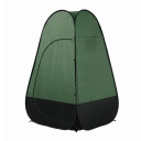 Pop Up Tent Shower Tent Portable Private Outdoor Toilet Tent Dark Green Coating, 75 Inches High