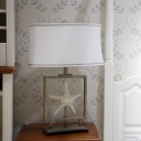 Starfish Base Table Lamp with White Shade