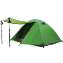 Anti-UV 2-Person Camping Tent 3-Season Water Resistant Dome Tent, Green