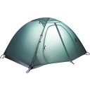 Ultralight 2-Person Zippered Door Water-Proof Camping 3-Season Backpacking Dome Tent, Green