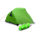 Easy Set-up Double Layer 3-Person 3-Season Backpacking Camping Dome Tent, Green