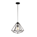 Industrial Pendant Light in Nordic Style Single Light with Diamond Shade for Indoor Lighting