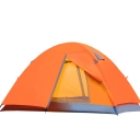 Outdoors Two Person High Quality Camping 3-Season Dome Tent with Carry Bag, Orange