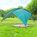 Triangular Design Easy-up Tent 2 Persons 3 Seaosn UV Protection Sunshade Shelter Green Coating