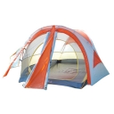 Orange Double Layer Winter Camping 4-Season 2-Person Geodesic Tent, 7'x4'
