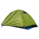 Double Polyester Layer 2-Person Backpacking Anti-UV 3-Season Dome Tent (Green)