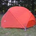 Ultralight Outdoors Backpacking 2-Person 20D Silicone 3-Season Dome Tent- Orange