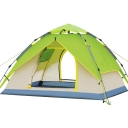 Instant Self Quick Pitch Outdoors 3-Person Camping 3-Season Dome Tent- Green
