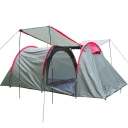 Family Camping 5-8 Person Rain Fly Easy up 3-Season Tunnel Tent, Grey