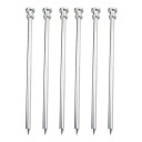 Aluminum Tent Stake-6 Pack (Silver)
