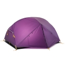 Naturehike Outdoors Double Layer 2-Person Anti-UV 3-Season Backpacking Dome Tent (Purple)