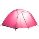 Ultralight 2-Person Zippered Door Water-Proof Camping 3-Season Backpacking Dome Tent, Pink