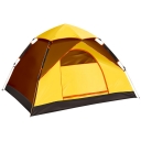 2-Person Instant Quick Pitch Camping Tent 3-Season Dome Tent with Carry Bag, Yellow