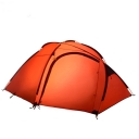 Easy up Lightweight 3-Person Camping Waterproof 3-Season Geodesic Tent- Orange