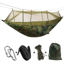 Anti-Mosquito Net Camping Hammock Shelter 1 Person 3 Season Ripstop Waterproof , Camouflage