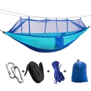 Anti-Mosquito Net Camping Hammock Shelter 1 Person 3 Season Ripstop Waterproof , Blue