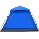 Easy up Lightweight 4-Person Family  3-Season Water Resistant Camping Cabin Dome Tent, Blue