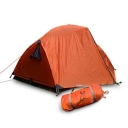 Easy Set-up Double Layer 3-Person 3-Season Backpacking Camping Dome Tent, Red