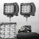4 Inch Off Road LED Light Bar 27W 30 Degree Spot Beam Car Light For Off Road, Truck, 4WD, BOAT, JEEP, Pack of 2
